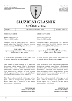 Službeni glasnik 09/2013
