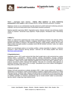 Upute za prijavitelje