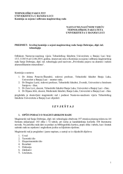 Preuzmi prilog...(pdf) - Tehnoloski fakultet Banja Luka