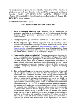 Pravilnik nagradne igre u PDF formatu preuzmite ovdje.