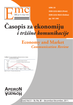 Časopis za ekonomiju i tržišne komunikacije - EMC