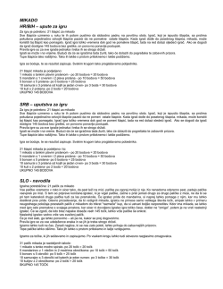 MIKADO HR/BIH – upute za igru SRB – uputstva za