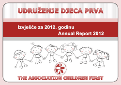 Izvješće o radu Udruge za 2012. g.