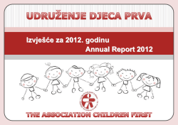 Izvje&scaron;će o radu Udruge za 2012. g.
