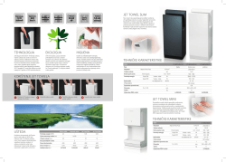 Mitsubishi Electric Jet Towel (PDF) - Veka-ing