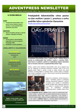 Broj 43 - Kr&scaron;ćanska adventistička crkva