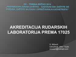 akreditacija rudarskih laboratorija prema 17025