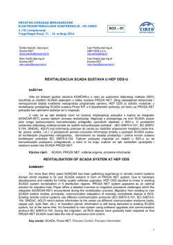 Revitalizacija SCADA sustava u HEP ODS-u