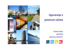 Tomislav Sta&scaron;ić, HEP ESCO - Ugovaranje s jamstvom učinka