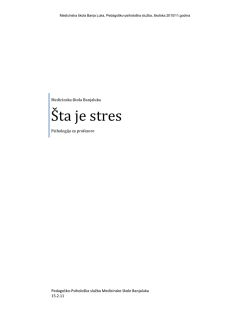 &Scaron;TA JE STRES (kompletan materijal)