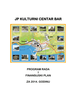 Program rada i Finansijski plan