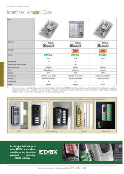 Interfonski kompleti Elvox