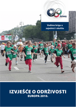 IZVJE&Scaron;ĆE O ODRŽIVOSTI
