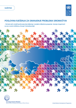 poslovna rje&scaron;enja za smanjenje problema siroma&scaron;tva