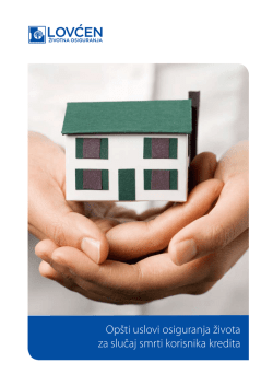 Opšti uslovi osiguranja života za slučaj smrti korisnika kredita