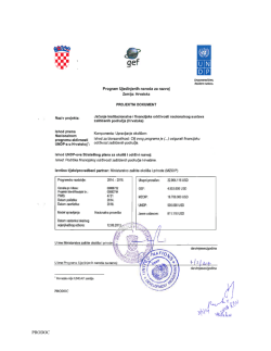 PARCS projekt - UNDP in Croatia