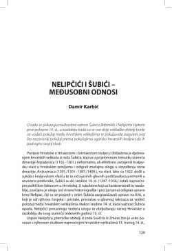 NELIPČIĆI I &Scaron;UBIĆI &ndash; MEĐUSOBNI ODNOSI