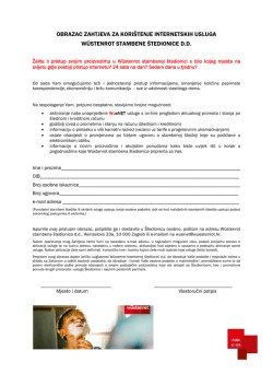 Pristup WueNET usluzi - W&uuml;stenrot stambena &scaron;tedionica