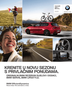 Originalni BMW Dijelovi i oprema, BMW Servis, BMW