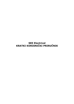 SEE Electrical KRATKI KORISNIČKI PRIRUČNIK