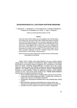 EHOKARDIOGRAFIJA U AKUTNOM AORTNOM SINDROMU