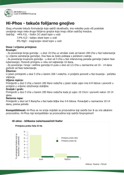 Hi-Phos - tekuće folijarno gnojivo