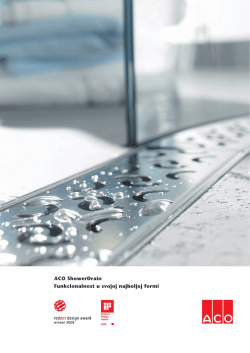 ACO ShowerDrain Funkcionalnost u svojoj najboljoj formi