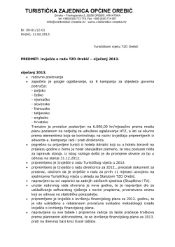 Izvje&scaron;ća o radu direktorica i TU - detaljno