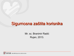 Sigurnosna za&scaron;tita korisnika