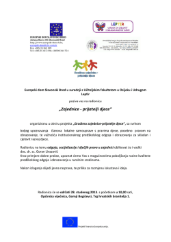 „Zajednice - prijatelji djece“