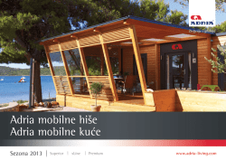 Adria mobilne kuće Adria mobilne hi&scaron;e
