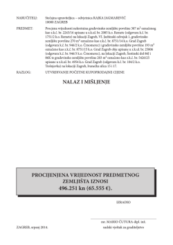 Elaborat o procjeni preuzmite na linku