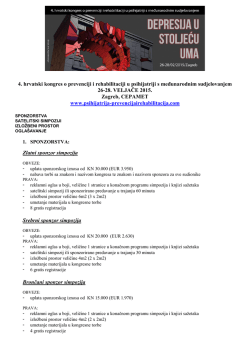 4. hrvatski kongres o prevenciji i rehabilitaciji u