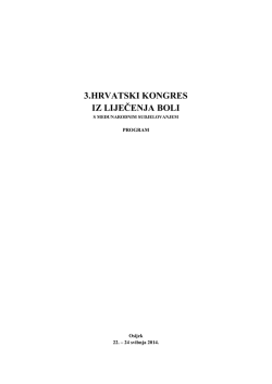 3.HRVATSKI KONGRES IZ LIJEČENJA BOLI