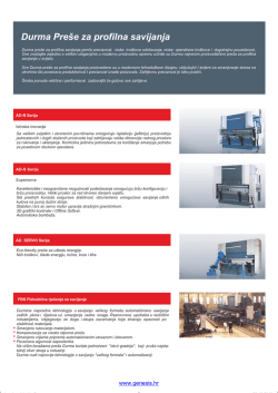 Durma Pre&scaron;e za profilna savijanja