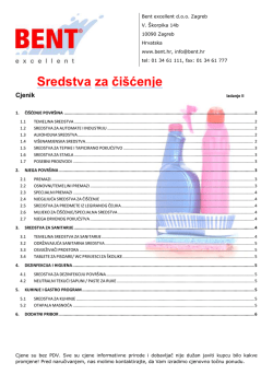 Sredstva za či&scaron;ćenje