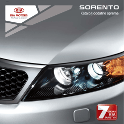 Sorento - katalog dodatne opreme.indd