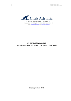 Plan poslovanja za 2011.