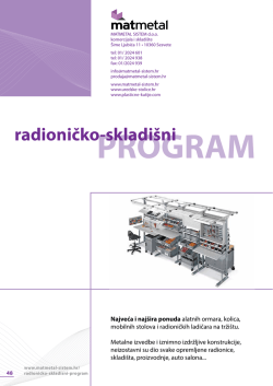 Radioničko-skladi&scaron;ni program