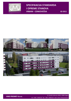 Specifikacija standarda i opreme stanova 612.89 KB