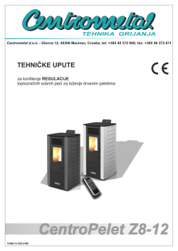 Centrometal CentroPelet Z8-Z12 tehničke upute