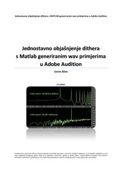 Jednostavno obja&scaron;njenje dithera s MATLAB