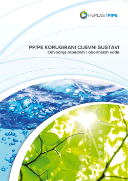 PP/PE KORUGIRANI CIJEVNI SUSTAVI - Heplast-pipe