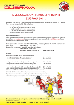 2. međunarodni rukometni turnir dubrava 2011.