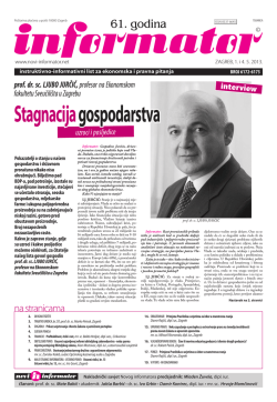 Stagnacija gospodarstva: uzroci i posljedice