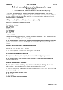Testiranje kandidata za dr. med.