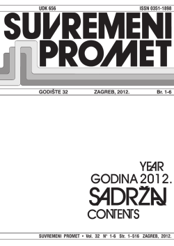 UDK 656 ISSN 0351-1898 GODI[TE 32 ZAGREB, 2012. Br. 1-6