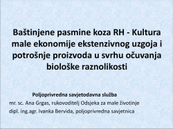 Baštinjene pasmine koza RH