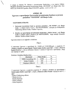 „VB FOND“ ad Banja Luka broj