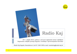 Radio Kaj - nove frekvencije 2 - radio